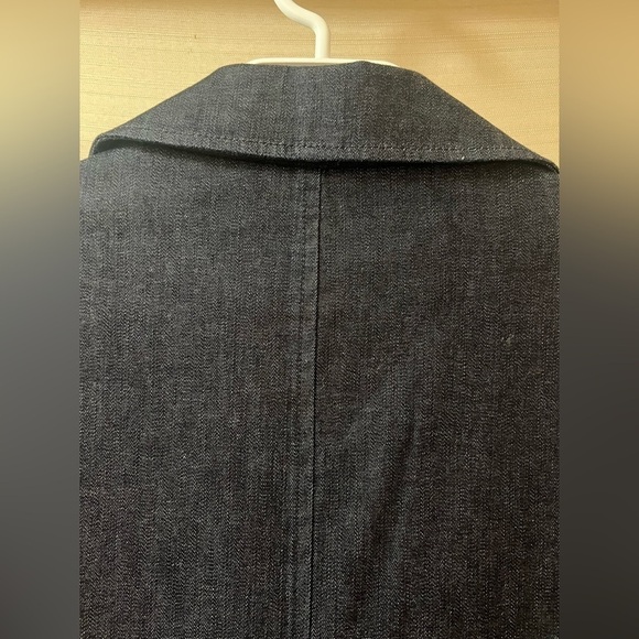 Classic L.l bean ladies denim wash blazer size 10 petite - Picture 10 of 10
